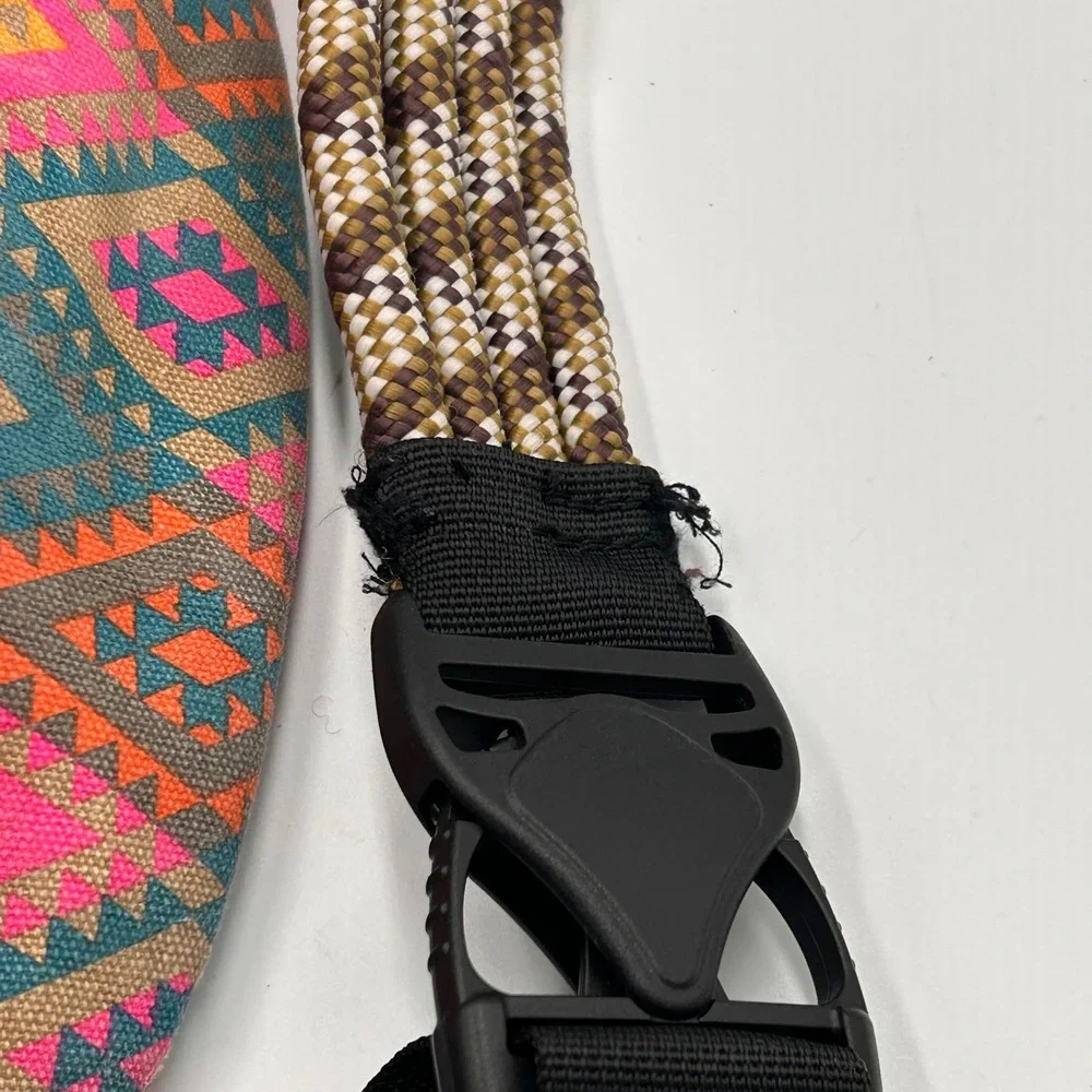 KAVU Rope Sling Bag Aztec Southwestern Cotton Canvas Backpack Granolagirl Hiking